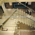 Safety Flat/Curve Tempered Glass For Railing Partitions Stair Balustrades & Handrails price per square meter